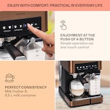 thumbnail of Arabica Comfort Siebträgermaschine 1350W 20 Bar 1,8l Touch-Bedienfeld Kupfer-Metallic