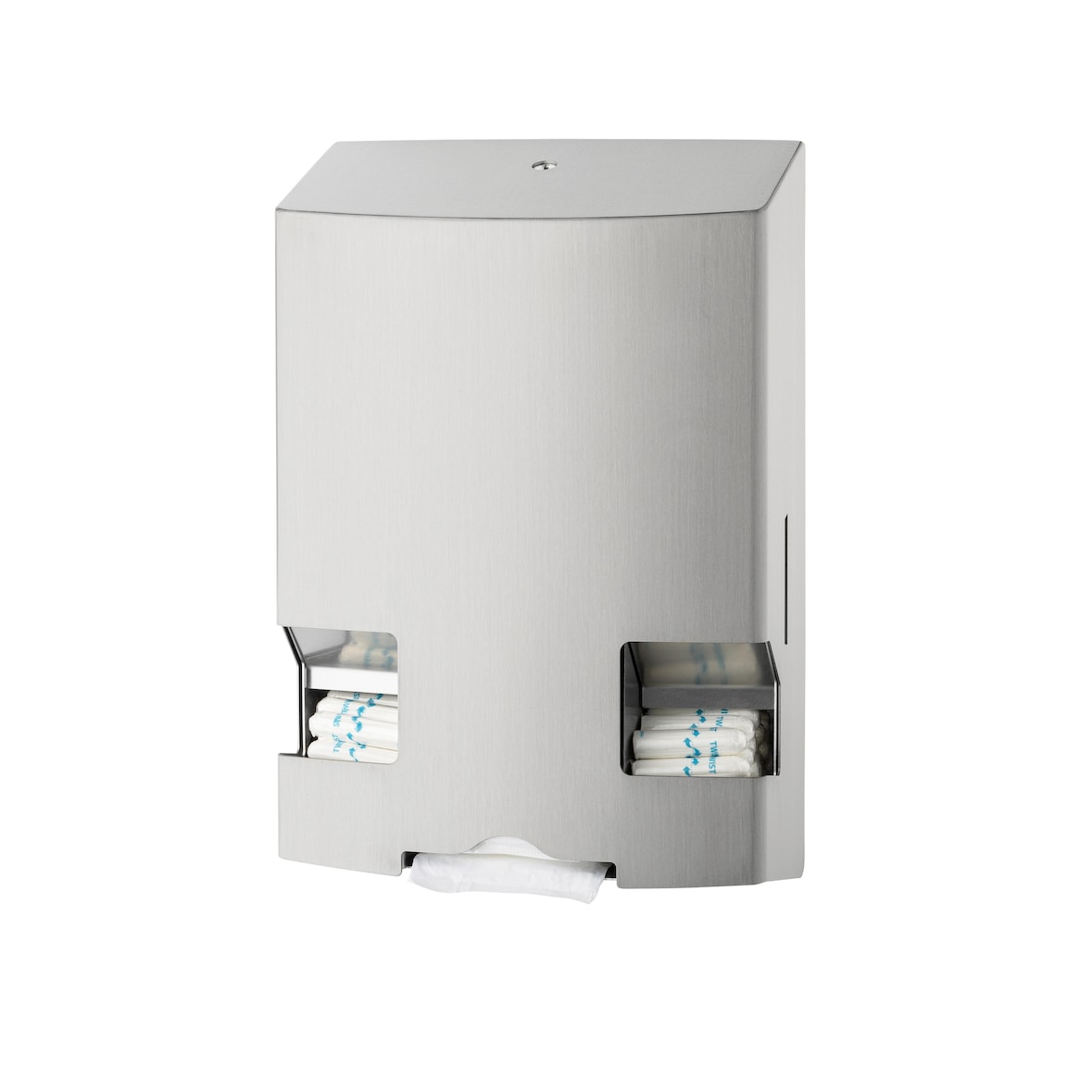 MediQo-line Tampon- und Bindenspender - incl. 900 Tampons+240 Binden - Edelstahl