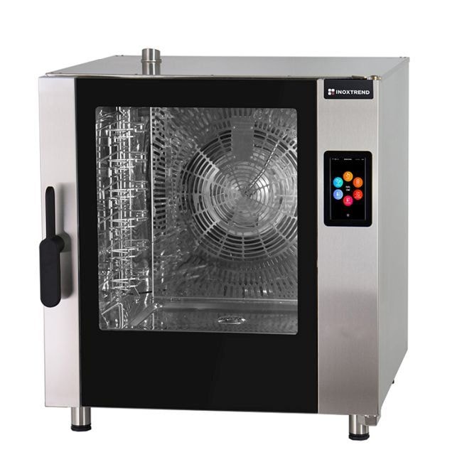 Kombidämpfer für 7xGN1/1  7X600X400mm mit USB 400V Touchscreen 840x996x956mm
