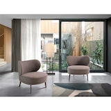 thumbnail of Angel Cerdá Fauteuil en tissu marron 5079C 82 x 84 x 76