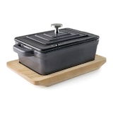 thumbnail of Cacerola rectangular con tapa Magma Grey de Lacor