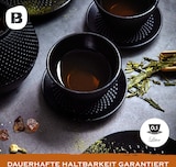 thumbnail of Bonvivre® Teetassen + Untersetzer aus emailliertem Gusseisen - 2er Set | Asiatische Teebecher mit Untertassen - Füllmenge je 100 ml