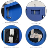 thumbnail of PROREGAL Stahlschrank BEE mit 9 lackierten Fachböden | HxBxT 195x92x42cm | Weiß-Blau | Werkstattschrank Werkzeugschrank Aktenschrank Universalschrank