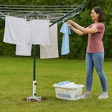 thumbnail of Relaxdays Rasendorn für Sonnenschirm, 25 - 40 mm, Strandschirm & Wäschespinne, rasenschonender Schirmständer, silber