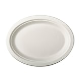 thumbnail of PAPSTAR 50 Teller, Zuckerrohr "pure" oval 26 cm x 20 cm x 2 cm weiss