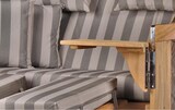 thumbnail of Strandkorb Komplettset - bene living - Königssee Teak Bullauge - PE grau - Modell 537 - inkl. Liftersystem