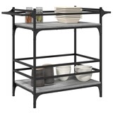 thumbnail of vidaXL Keukentrolley 82x40x78,5 cm bewerkt hout grijs sonoma eiken