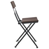 thumbnail of vidaXL Bistrostühle 6 Stk. Klappbar Braun Poly Rattan und Stahl