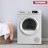 thumbnail of Telefunken Wärmepumpentrockner für 7 kg Wäsche, Trockner Frontlader, Wäschetrockner mit Knitterschutz, leise, TWP7EW