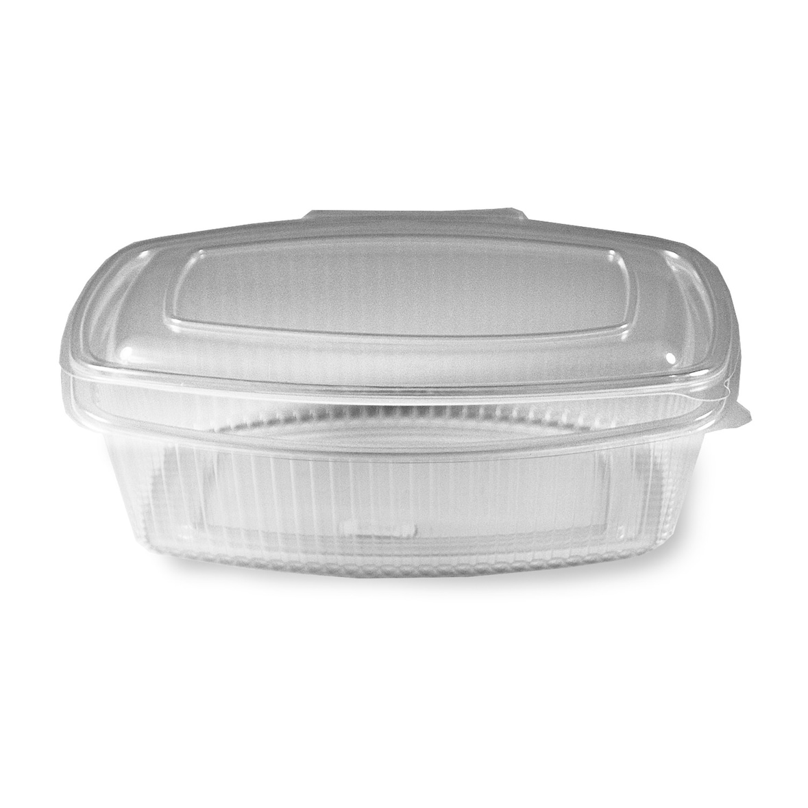 25x Feinkostbecher klar mit angehängtem Deckel 1500 ml PP