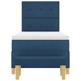 thumbnail of vidaXL Boxspringbett mit Kissen mit Kopfteil Blau 200 x 80 cm Stoff
