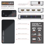 thumbnail of Primewire 3-Port HDMI UHD 4k 60Hz Umschalter inkl. Fernbedienung 1x HDMI OUT / 3x HDMI IN