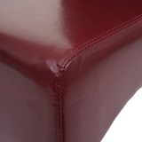 thumbnail of Cadeira de sala de jantar Latina, cadeira de cozinha Cadeira, couro ~ vermelho, pernas escuras