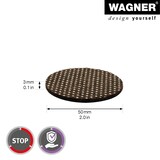 thumbnail of WAGNER Anti-Rutsch Pads 4tlg. - Ø 50 x 3 mm, Filz Mix, selbstklebend, rutschhemmend - 16015099