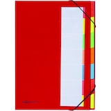 thumbnail of Ordnungsmappe Deskorganizer A4 7 Fächer rot