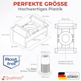 thumbnail of Qualinos 50x Schwarz (9005) Ersatzteil-Set für Doppelstabmatten Klemmbock 40mm und V2A Nietmutter ohne Schraube