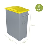 thumbnail of Zeus Abfallbehälter geschlossen 65 Liter. Farbe Gelb.