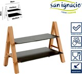 thumbnail of San Ignacio KINVARA - Regal 2 Höhen aus Schiefer und Holz 38x26cm