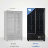 thumbnail of vaiotec TOPLINE Getränkekühlschrank 2 Türen / 1040 Liter "schwarz", 1280 x 742 mm