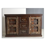 thumbnail of SIT Möbel Dressoir | 2 deuren, 3 laden | gerecycleerd oud hout | bruin | B 150 x D 45 x H 90 cm | 05103-30 | Serie ALMIRAH