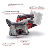 thumbnail of Einhell Akku-Mauernutfräse TP-MA 36/30 Li BL - Solo inkl. Aufbewahrungstasche Power X-Change