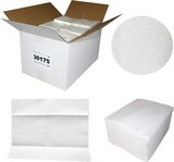 thumbnail of Brotex® Dry Soft 70, Airlaid Wischtücher einseitig geprägt, weiß, 87,5 % Zellstoff, 12,5 % VAT-Binder, ca. 30x38 cm, 24x25=600 Tücher