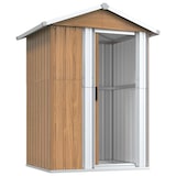 thumbnail of vidaXL Gartenhaus Braun 126x97,5x177 cm Verzinkter Stahl