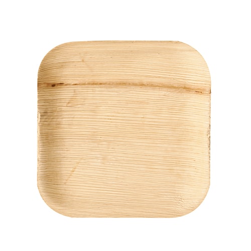 PAPSTAR 25 Borden, palmblad "puur" vierkant 18 cm x 18 cm x 1,5 cm