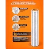 thumbnail of Rollo Film para Embalar Industrial, Manual | Mudanzas y Envios | Transparente | 50cm x 200 Metros | Resistente | Muy Flexible -