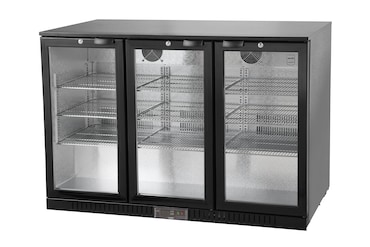 METRO Professional Barkoelkast GBC3003, 135 x 53 x 86,5 cm, 308 L, zwart