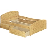thumbnail of Funktions-Doppelbett Überlänge 200x220 Bettkasten Bettgestell Massiv Zubehör wählbar V-60.50-20-220 ohne Zubehör