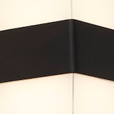 thumbnail of Applique Pittsburgh Alluminio Nero Policarbonato Trasparente Led 6,83W 3000K
