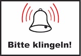 thumbnail of Bitte klingeln Schild A2 (420x594mm)