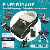 thumbnail of MONZANA® Baby Fußsack Premium Waldschattengrün