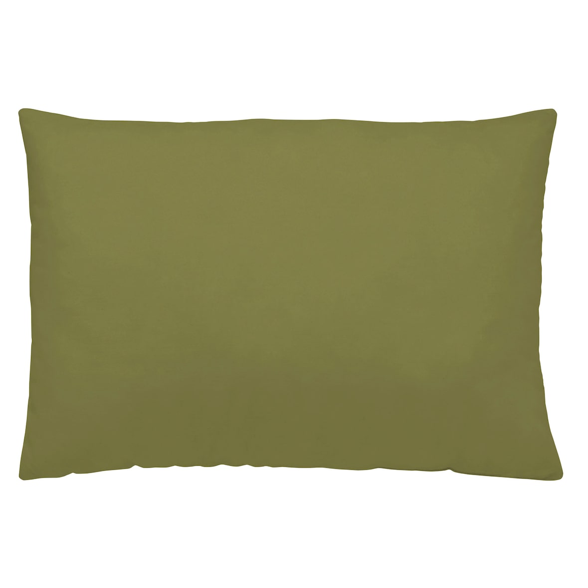 Glatte Kissenbezug 45x90cm extra weiche Baumwolle in Spanien hergestellt Olive Green P.17 Naturals