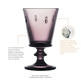 thumbnail of Lot de 6 verres à vin Aubergine