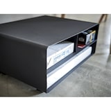 thumbnail of Yamazaki Druckerstation Druckerregal Druckertrolley Druckerschrank mit Rollen 48x19x37cm Metall schwarz