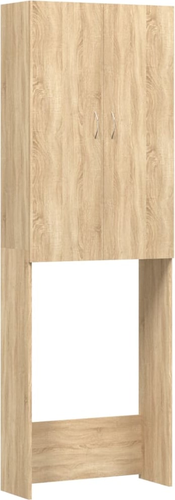 vidaXL Waschmaschinenschrank Sonoma-Eiche 64x25,5x190 cm