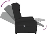 thumbnail of vidaXL Ohrensessel mit Liegefunktion Elektrisch Schwarz Stoff