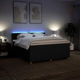 thumbnail of vidaXL Boxspringbett mit Matratze Schwarz 180x200 cm Stoff