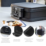 thumbnail of HMF 250437 Feuerfeste wasserdichte Dokumentenbox mit Zahlenschloss, DIN A4, 44,5 x 16,5 x 33 cm, Schwarz