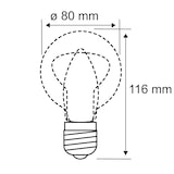 thumbnail of Paulmann Grow Green Edition Filament 230 V Réflecteur LED E27 R80 200lm 6,5W 1300K  Argent 28733