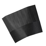 thumbnail of 266 - Einweg Papier-Kochmütze, flach, B 28 x H 25 cm. : schwarz Papier (Einweg-Kochmützen)