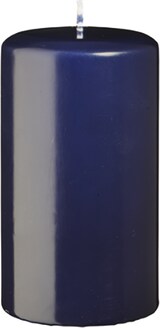 thumbnail of Flachkopf-Stumpenkerzen Nachtblau Dunkelblau 100 x Ø 90 mm, 4 Stück