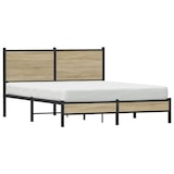 thumbnail of vidaXL Metallbett ohne Matratze Sonoma-Eiche 140x190 cm