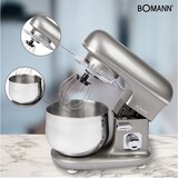 thumbnail of Bomann KM 6010 CB Robot Batidora Amasadora Repostería, 5 L, Velocidad Regulable Electrónica, Movimiento Orbital 1100W Gris