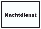 Ein Schild mit einem schwarzen Rahmen.