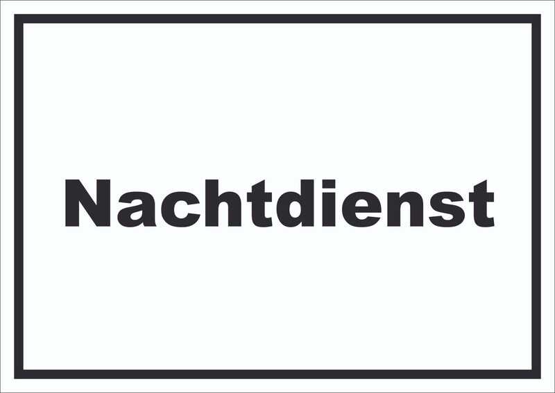 Ein Schild mit einem schwarzen Rahmen.