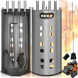 thumbnail of tectake Accesorios para chimenea 5 piezas con soporte  Gris