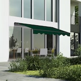 thumbnail of Wasabi - Toldo Exterior Enrollable 3x2,5 Verde Poliéster – Estructura Aluminio Antracita Inclinación Regulable
